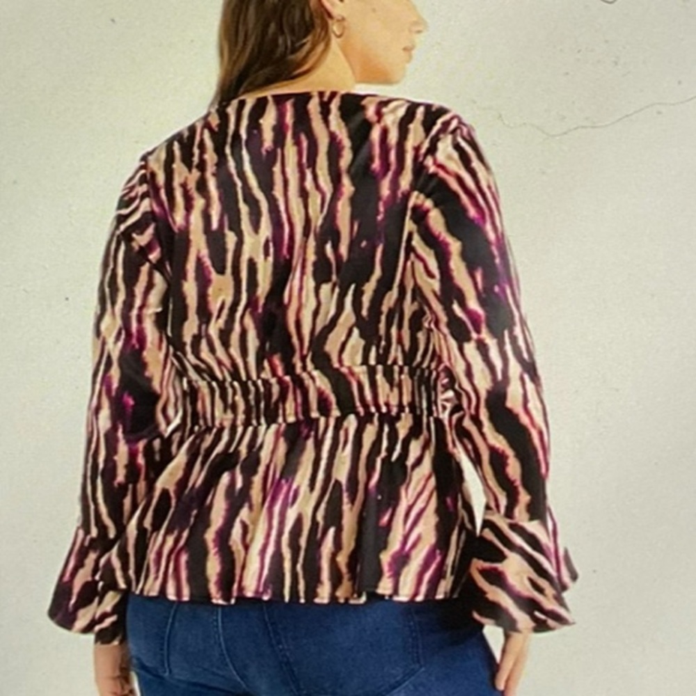 Sofia Vergara Zebra Print Blouse - Picture 2 of 7